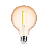 Modee OP=OP  LED Filament lamp dimbaar - E27 G95 4W - 1800K extra warm wit licht