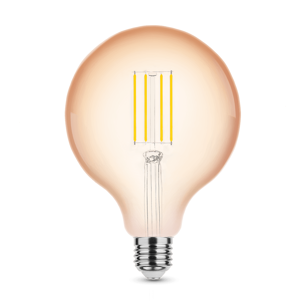 tsong LED Filament lamp dimbaar - E27 G125 4W - 2200K extra warm wit licht