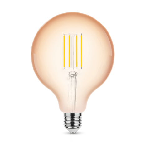 tsong LED Filament lamp dimbaar - E27 G125 4W - 2200K extra warm wit licht