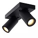 Lucide Lucide TAYLOR - Plafondspot Badkamer - LED Dim to warm - GU10 - 2x5W 2200K/3000K - IP44 - Zwart Lucide Lucide TAYLOR - Plafondspot Badkamer - LED Dim to warm - GU10 - 2x5W 2200K/3000K - IP44 - Zwart