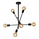Lucide Lucide LESTER - Plafonnière - 6xE27 - Zwart Lucide Lucide LESTER - Plafonnière - 6xE27 - Zwart