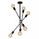 Lucide Lucide LESTER - Plafonnière - 6xE27 - Zwart Lucide Lucide LESTER - Plafonnière - 6xE27 - Zwart