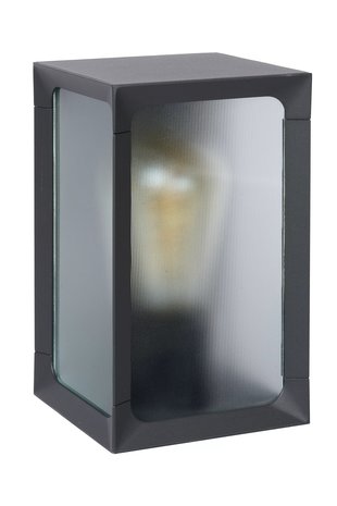 Lucide CAGE - Wandlamp Buiten - LED - 1xE27 - IP44 - Antraciet Lucide CAGE - Wandlamp Buiten - LED - 1xE27 - IP44 - Antraciet