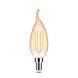 Modee Lighting LED Filament kaarslamp - E14 fitting - 4W - 1800K extra warm wit licht - Dimbaar- Amber Modee Lighting LED Filament kaarslamp - E14 fitting - 4W - 1800K extra warm wit licht - Dimbaar- Amber