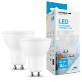 Modee 2-PACK LED Spot - GU10 fitting - 2,8W vervangt 25W - 6000K daglicht wit