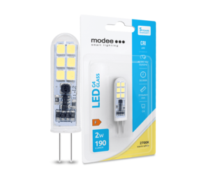 Modee OP=OP LED G4 - 2W 190lm - 2700K warm wit licht - 12V AC/DC Modee OP=OP LED G4 - 2W 190lm - 2700K warm wit licht - 12V AC/DC