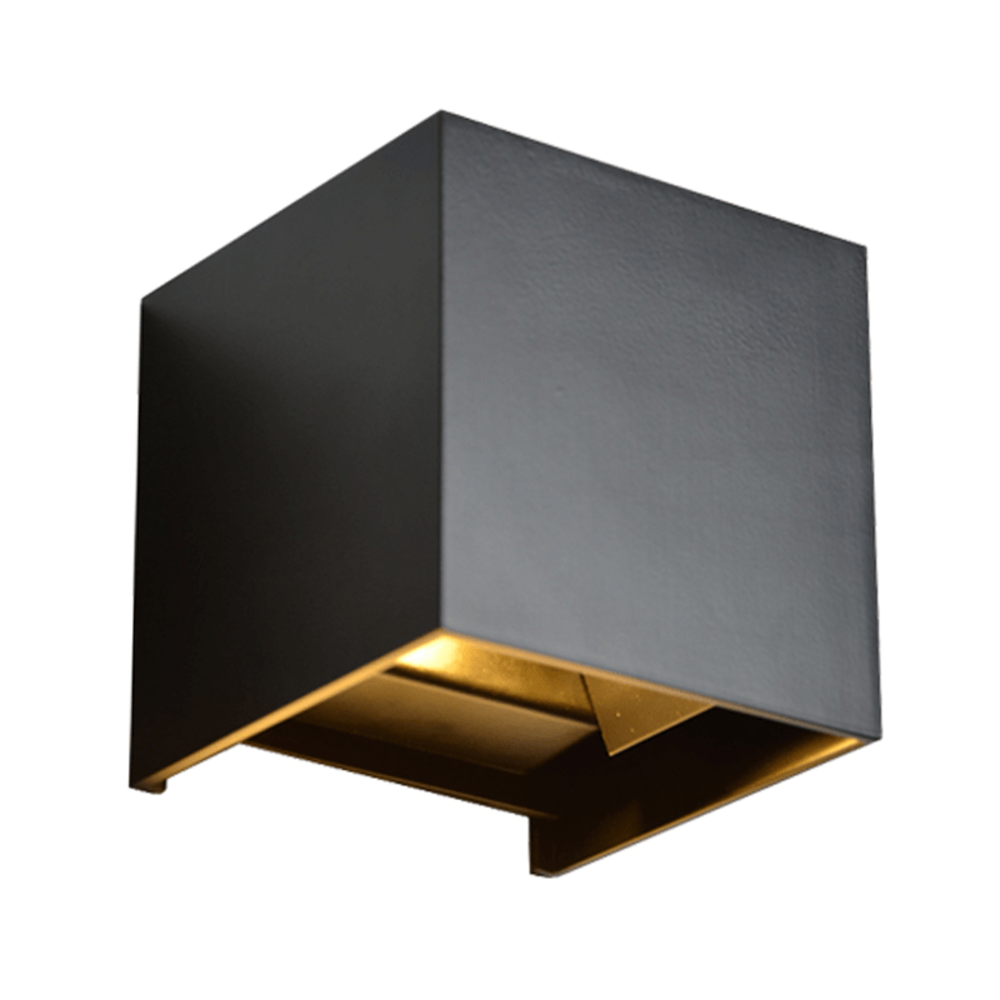 LCB LED Wandlamp Up and Down - 6W Dimbaar - DTW 2000-3000K - IP54 - 101x101x101mm