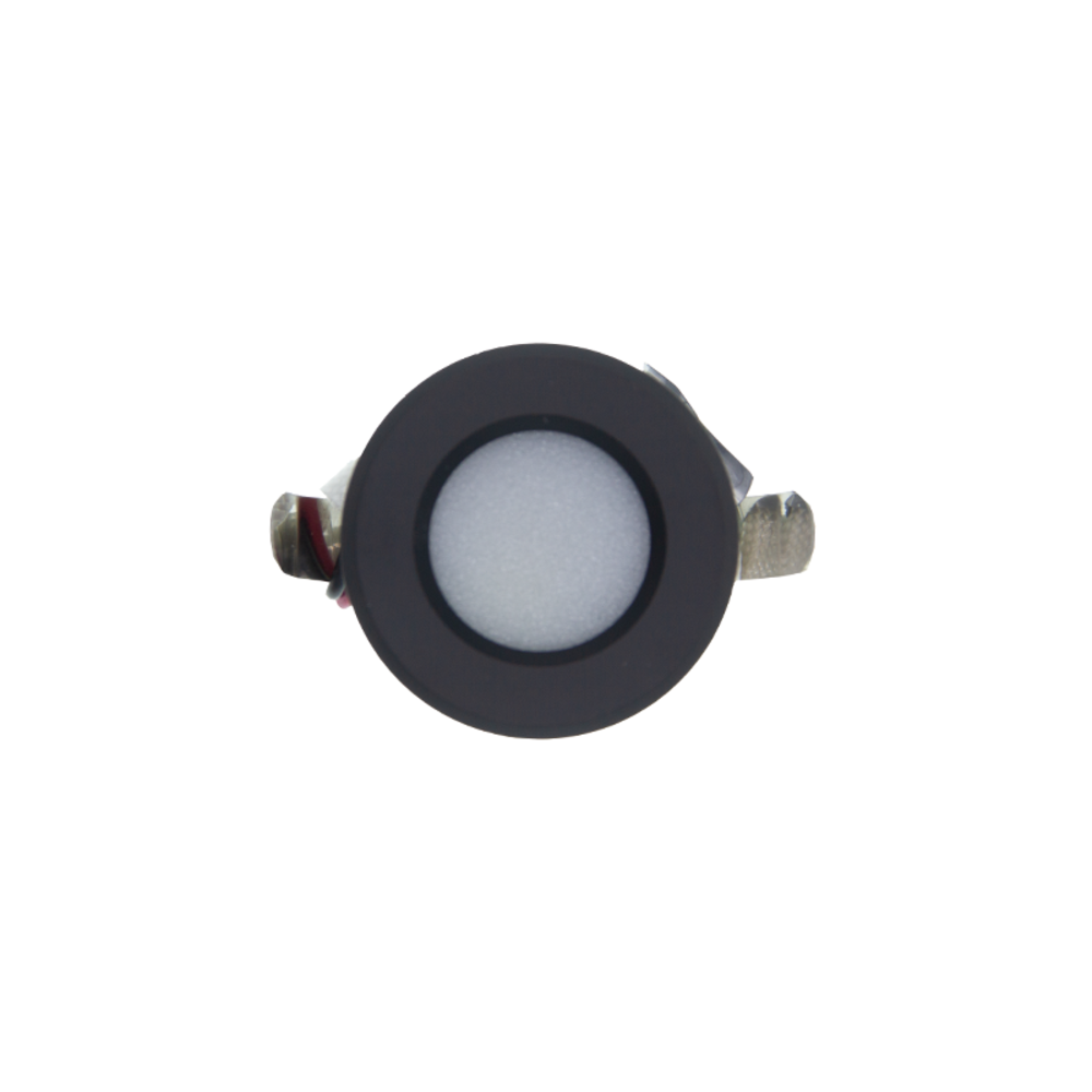 LCB LED Inbouwspot IP44 - Mini 37MM  - Zwart - 1,5W  195LM - 827 Warm Wit | Zaagmaat 28mm - Triac Dimbaar | 230v