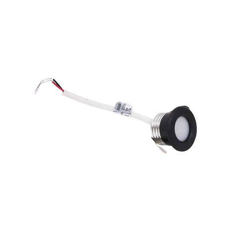 LCB LED Inbouwspot IP44 - Mini 37MM  - Zwart - 1,5W  195LM - 827 Warm Wit | Zaagmaat 28mm - Triac Dimbaar | 230v