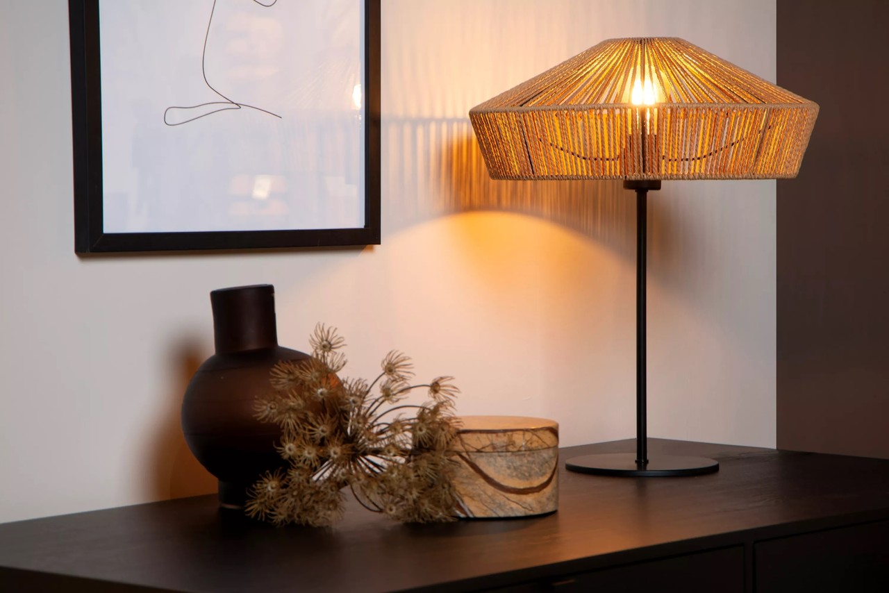 Lucide YUNKAI - Tafellamp - Ø 40 cm - 1xE27 - Licht hout Lucide YUNKAI - Tafellamp - Ø 40 cm - 1xE27 - Licht hout