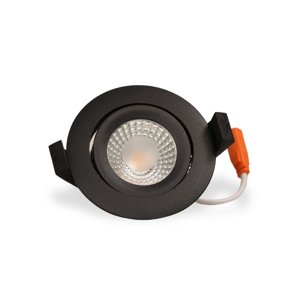 LCB LED Inbouwspot LCB - 5W - 500 Lumen - 2700K Warm Wit - Dimbaar TRIAC - CRI90 - IP65 - Zwart - Ø82mm - Zaagmaat 68-75mm - Kantelbaar LCB LED Inbouwspot LCB - 5W - 500 Lumen - 2700K Warm Wit - Dimbaar TRIAC - CRI90 - IP65 - Zwart - Ø82mm - Zaagmaat 68-75mm - Kantelbaar