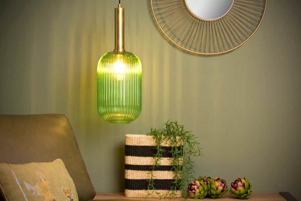 Lucide Lucide MALOTO - Hanglamp - Ø 20 cm - 1xE27 - Groen Lucide Lucide MALOTO - Hanglamp - Ø 20 cm - 1xE27 - Groen