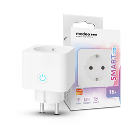Modee OP=OP WiFi stekker met stroommeter - 230V - 16A - Tuya Modee OP=OP WiFi stekker met stroommeter - 230V - 16A - Tuya