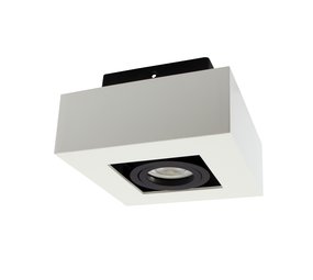 Spectrum LED Plafondspot MIRORA - 1xGU10 fitting - Kantelbaar - Wit/Zwart Spectrum LED Plafondspot MIRORA - 1xGU10 fitting - Kantelbaar - Wit/Zwart