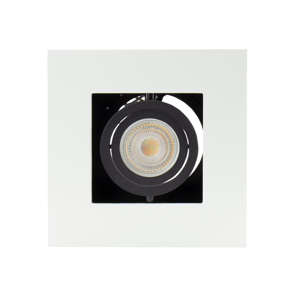 Spectrum LED Plafondspot MIRORA - 1xGU10 fitting - Kantelbaar - Wit/Zwart Spectrum LED Plafondspot MIRORA - 1xGU10 fitting - Kantelbaar - Wit/Zwart