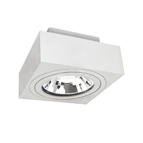 Spectrum LED Plafondspot MIRORA - 1xGU10 AR111 fitting - Kantelbaar - Wit - Excl. lichtbron Spectrum LED Plafondspot MIRORA - 1xGU10 AR111 fitting - Kantelbaar - Wit - Excl. lichtbron