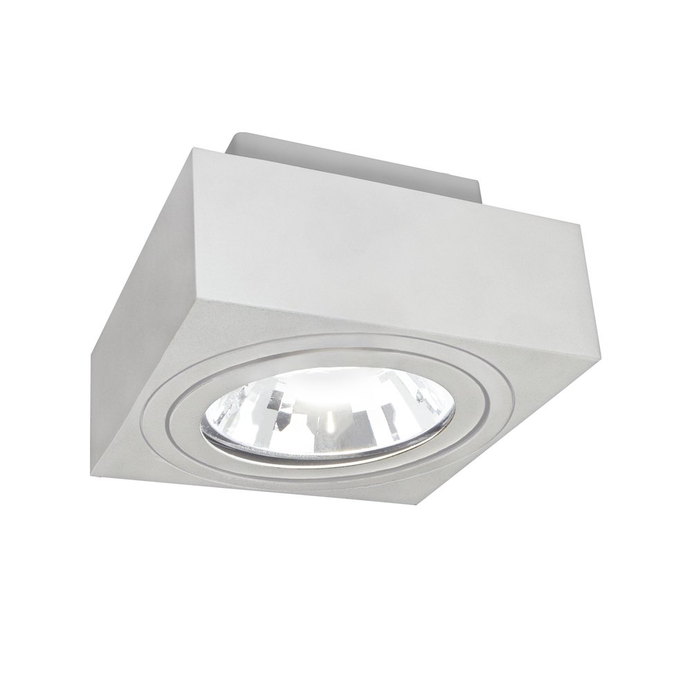 Spectrum LED Plafondspot MIRORA - 1xGU10 AR111 fitting - Kantelbaar - Wit - Excl. lichtbron Spectrum LED Plafondspot MIRORA - 1xGU10 AR111 fitting - Kantelbaar - Wit - Excl. lichtbron