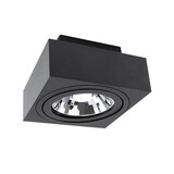Spectrum LED Plafondspot MIRORA - 1xGU10 AR111 fitting - Kantelbaar - Zwart