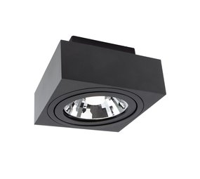 Spectrum LED Plafondspot MIRORA - 1xGU10 AR111 fitting - Kantelbaar - Zwart Spectrum LED Plafondspot MIRORA - 1xGU10 AR111 fitting - Kantelbaar - Zwart