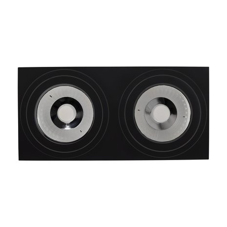 Spectrum LED Plafondspot MIRORA - 2xGU10 AR111 fitting - Kantelbaar - Zwart Spectrum LED Plafondspot MIRORA - 2xGU10 AR111 fitting - Kantelbaar - Zwart