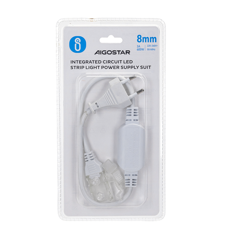 Aigostar LED Lichtslang V2 - Aansluitsnoer 230V EU stekker - 8mm