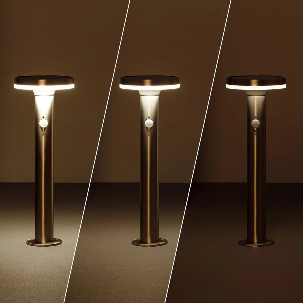 LCB Solar LED Lantaarn Buiten - PIR bewegingssensor - 2800K-3200K - IP44 LCB Solar LED Lantaarn Buiten - PIR bewegingssensor - 2800K-3200K - IP44