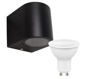 LCB LED Wandlamp Buiten -  4W - 3000K - Zwart LCB LED Wandlamp Buiten -  4W - 3000K - Zwart