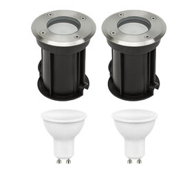 Spectrum Set van 2 LED Grondspot Buiten - 2x 4W - 3000K - IP67 Spectrum Set van 2 LED Grondspot Buiten - 2x 4W - 3000K - IP67