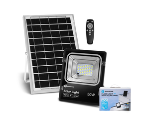 Aigostar UA LED Solar schijnwerper - IP66 - 6500K - Zwart Aigostar UA LED Solar schijnwerper - IP66 - 6500K - Zwart