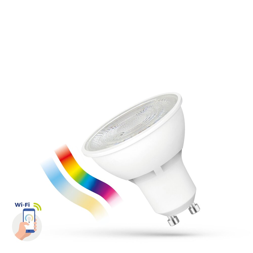 Spectrum Smart 4-Pack WiFi LED Spots - 5W - RGB+CCT alle lichtkleuren - Bediening met de App Spectrum Smart 4-Pack WiFi LED Spots - 5W - RGB+CCT alle lichtkleuren - Bediening met de App