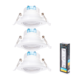 Aigostar 3-PACK LED inbouwspot - 5W 3000K warm wit licht - Zaagmaat 70-75mm Aigostar 3-PACK LED inbouwspot - 5W 3000K warm wit licht - Zaagmaat 70-75mm