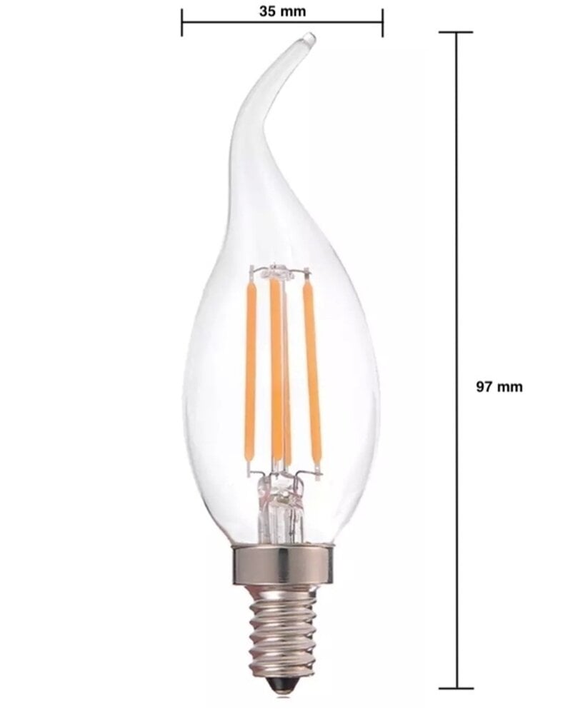 LCB LED Filament lamp dimbaar - E14 C35T- 5W 2700K LCB LED Filament lamp dimbaar - E14 C35T- 5W 2700K