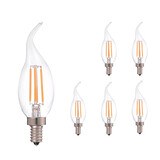 LCB Set van 6 LED Filament lamp dimbaar - E14 C35T - 5W 2700K