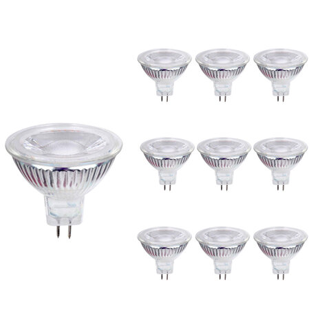 LCB Set van 10 LED Spot Dimbaar - GU5.3 MR16 - 3W - 2700K warm wit licht LCB Set van 10 LED Spot Dimbaar - GU5.3 MR16 - 3W - 2700K warm wit licht