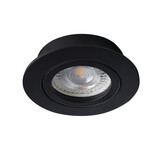 Kanlux LED Inbouwspot kantelbaar - Zaagmaat 70mm - Buitenmaat 82mm - Zwart