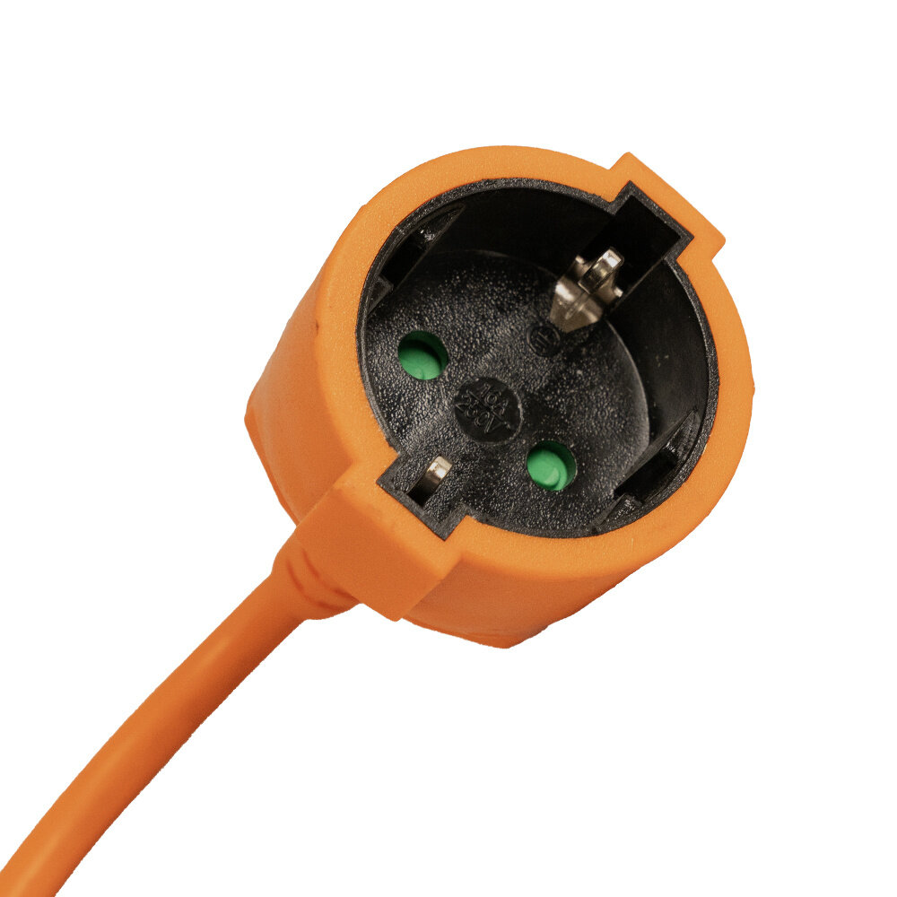 Technik Verlengsnoer buiten - 5 meter - H05VV-F3G1,5 geaard - Oranje Technik Verlengsnoer buiten - 5 meter - H05VV-F3G1,5 geaard - Oranje