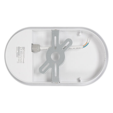 Spectrum LED opbouwlamp Ovaal met sensor - 20W 4000K - IP54 spatwaterdicht Spectrum LED opbouwlamp Ovaal met sensor - 20W 4000K - IP54 spatwaterdicht