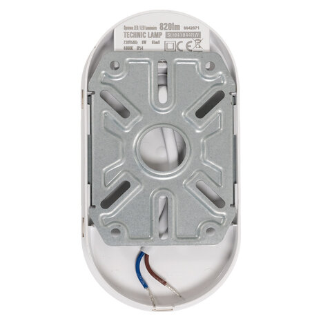 Spectrum LED Bulkhead opbouw lamp Ovaal IP54 - 8W 940Lm - 4000K 840 Koel Wit | 157x48MM  - 2 Jaar Garantie Spectrum LED Bulkhead opbouw lamp Ovaal IP54 - 8W 940Lm - 4000K 840 Koel Wit | 157x48MM  - 2 Jaar Garantie