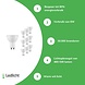 Voordeelpak 10 stuks LED spots - GU10 fitting - 6W vervangt 45W - Lichtkleur optioneel Voordeelpak 10 stuks LED spots - GU10 fitting - 6W vervangt 45W - Lichtkleur optioneel