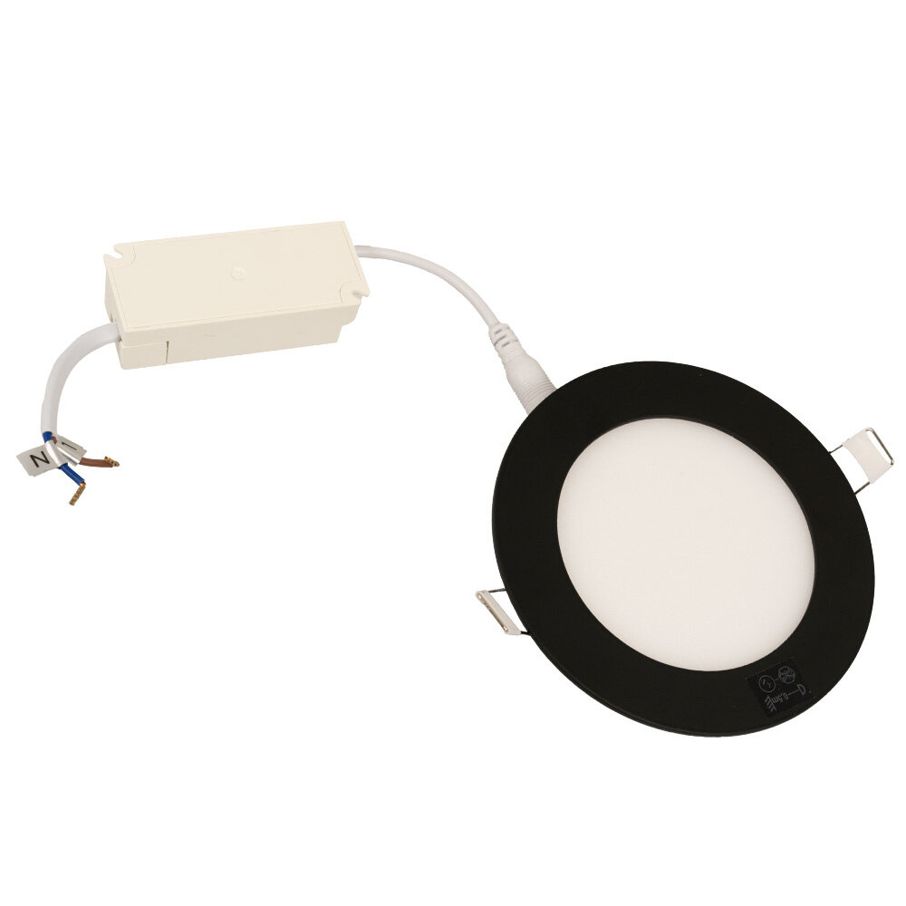 Aigostar OP=OP LED inbouwspot badkamer -  4.8W 400lm - 3000K –Zaagmaat 70mm - Buitenmaat 89mm - Zwart - Rond Aigostar OP=OP LED inbouwspot badkamer -  4.8W 400lm - 3000K –Zaagmaat 70mm - Buitenmaat 89mm - Zwart - Rond