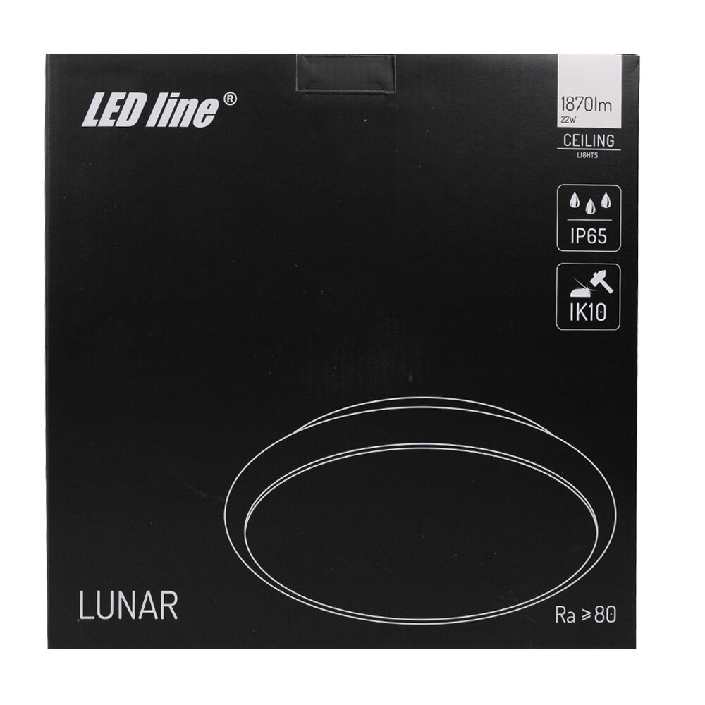LED Line LED Bulkhead Lunar Wit 22W 1870lm - 840 Koel Wit | 300mm - IP65| 5 jaar garantie