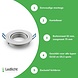 Inbouwspot wit rond - kantelbaar - zaagmaat 75mm - buitenmaat 92mm Inbouwspot wit rond - kantelbaar - zaagmaat 75mm - buitenmaat 92mm