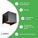 LCB LED Wandlamp Up and Down - 6W Dimbaar - DTW 2000-3000K - IP54 - 101x101x101mm