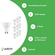 Modee Lighting Voordeelpak 10 stuks LED Spot - GU10 fitting - 6W vervangt 50W - 2700K warm wit licht - Dimbaar Modee Lighting Voordeelpak 10 stuks LED Spot - GU10 fitting - 6W vervangt 50W - 2700K warm wit licht - Dimbaar