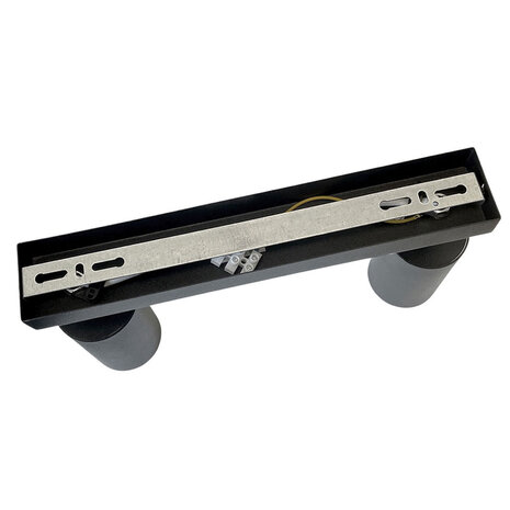 LCB LED plafondspot mat zwart - 2 verstelbare spots - GU10 aansluiting