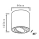 OP=OP LED plafondspot - Tube rond - Wit - met GU10 fitting - kantelbaar - excl. LED spot OP=OP LED plafondspot - Tube rond - Wit - met GU10 fitting - kantelbaar - excl. LED spot