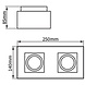 LED Plafondspot zwart goud - 2x GU10 fitting LED Plafondspot zwart goud - 2x GU10 fitting