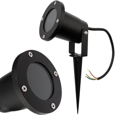 Kobi LED Prikspot Grondspot - GU10 Fitting - IP54 waterdicht - Excl. LED spot Kobi LED Prikspot Grondspot - GU10 Fitting - IP54 waterdicht - Excl. LED spot