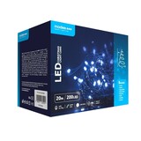 Modee OP=OP Kerstverlichting lichtsnoer - 20 meter 200LEDs - 10000K daglicht wit - 220V Adapter