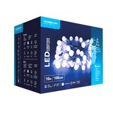 Modee Kerstverlichting lichtsnoer - 10 meter 100leds - 10000K daglicht wit - 220V Adapter